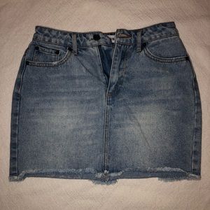 Kittenish Denim Skirt